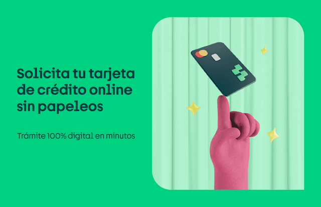 Tarjeta de crédito sin papeleos y 99% de aprobación