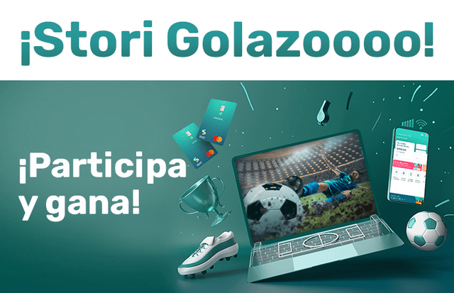 Stori Golazo: ¡gana premios por usar tu tarjeta y vive la pasión del futbol!