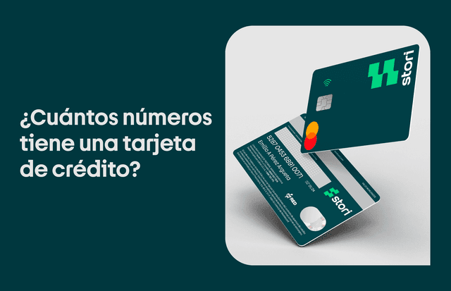 ¿Cuántos números tiene una tarjeta de crédito?