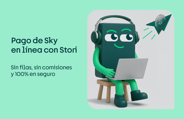Pago de Sky en línea con Stori